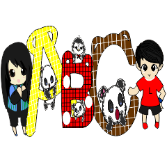 [LINEスタンプ] ALPHABET : Family of Swesy