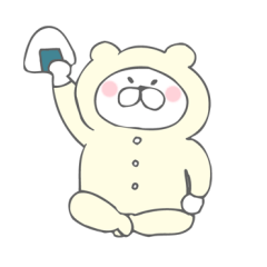 [LINEスタンプ] ネコグマ