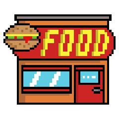 [LINEスタンプ] Pixel Street