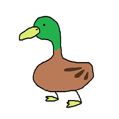[LINEスタンプ] 緑の鴨