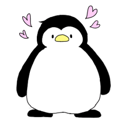 [LINEスタンプ] 愛が重いペンギン