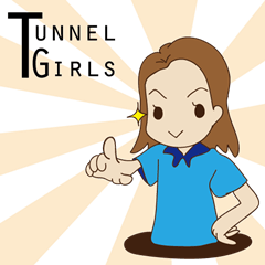 [LINEスタンプ] Tunnel  Girls