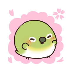 [LINEスタンプ] 春に使えるもちもちことり