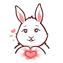 [LINEスタンプ] Such a lovely Bunny