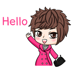[LINEスタンプ] Miss Lan-La