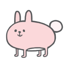 [LINEスタンプ] Rabbit with long legs