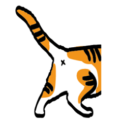 [LINEスタンプ] The Cat Tricky Says