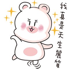 [LINEスタンプ] Rice flour bear