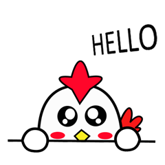 [LINEスタンプ] CHICKEN CUTE NEX V.2(inter)