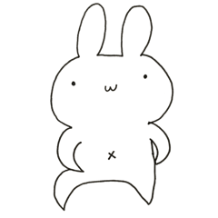 [LINEスタンプ] うさぎのくどうさん。