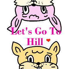 [LINEスタンプ] Let's go to hill (I)