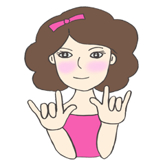 [LINEスタンプ] Girls and women