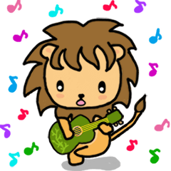 [LINEスタンプ] Animated Kids' Ukulele