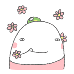 [LINEスタンプ] Yo and Flower