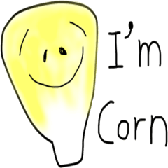 [LINEスタンプ] I am corn