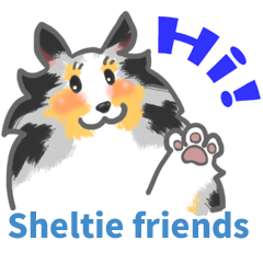 [LINEスタンプ] シェルティーフレンズ