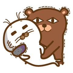 [LINEスタンプ] Nahnoom Seal ＆ Baby Bear