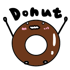 [LINEスタンプ] Donut's Circle