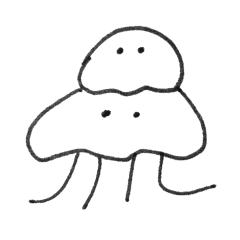 [LINEスタンプ] 火星人とおばけ