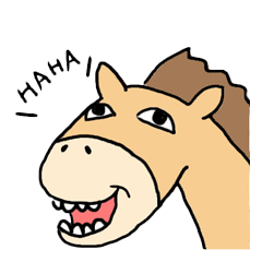 [LINEスタンプ] Good horse Faila