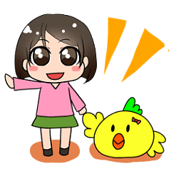[LINEスタンプ] なっちゃんとこっこさん