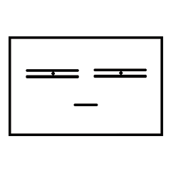 [LINEスタンプ] Poker Face Square