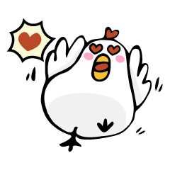 [LINEスタンプ] Fatty chicken