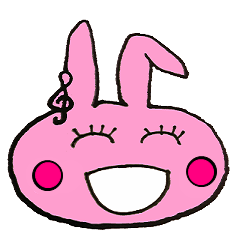 [LINEスタンプ] Note Pink rabbit