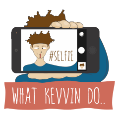 [LINEスタンプ] What Kevvin Do？