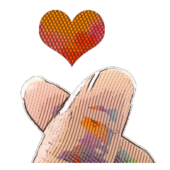[LINEスタンプ] Hand has something to say