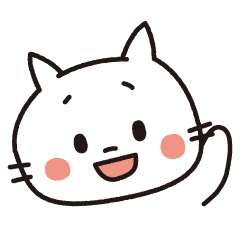 [LINEスタンプ] しろにゃんこ（01）