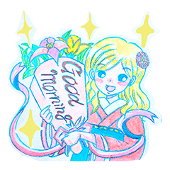 [LINEスタンプ] 可愛い着物スタンプ