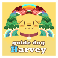 [LINEスタンプ] Devil's Bride - guide dog Harvey