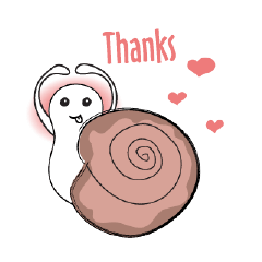 [LINEスタンプ] An Interesting Cunning Snails Animated