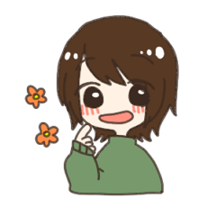 [LINEスタンプ] 普通のおんなのこ