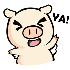 [LINEスタンプ] X-BIKE Performance pig