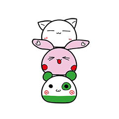 [LINEスタンプ] dumplings animal