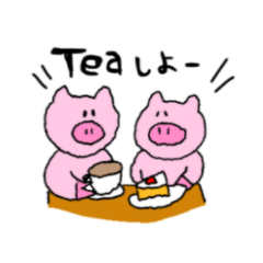 [LINEスタンプ] ぶたさんの気持ち