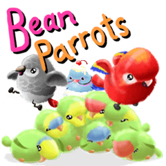 [LINEスタンプ] Bean Parrots