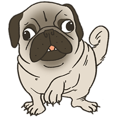 [LINEスタンプ] Pugsly
