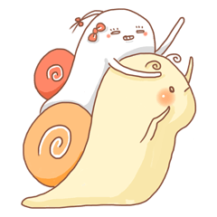 [LINEスタンプ] snails family 