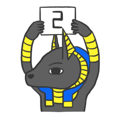 [LINEスタンプ] Annoying Anubis - Round two