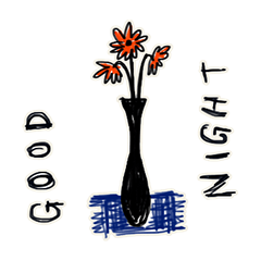[LINEスタンプ] Flower vase