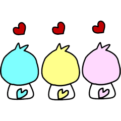 [LINEスタンプ] 3羽の小鳥☆LOVE☆Reoの友達