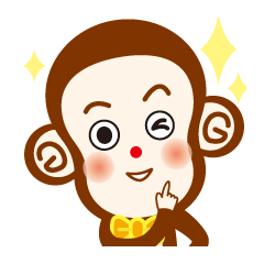 [LINEスタンプ] ゆる～いおさるさん