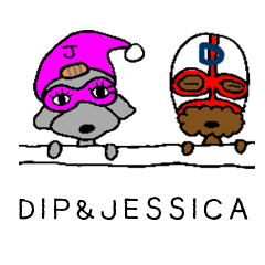 [LINEスタンプ] DIP＆JESSICAの画像（メイン）