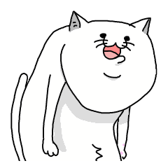 [LINEスタンプ] 猫背のねこ