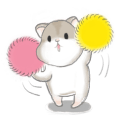 [LINEスタンプ] There is a cute hamster called Yuanyuan.