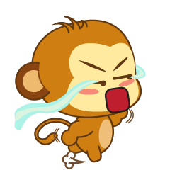 [LINEスタンプ] Cute Yellow Monkey Animated