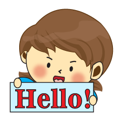 [LINEスタンプ] One of us: Lovely Girl, Daily Animated